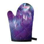 Galaxy Howling Wolf Spirit Print Single Oven Mitt