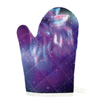 Galaxy Howling Wolf Spirit Print Single Oven Mitt
