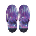 Galaxy Howling Wolf Spirit Print Slippers
