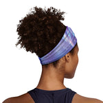 Galaxy Howling Wolf Spirit Print Sports Headband