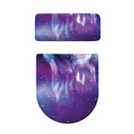 Galaxy Howling Wolf Spirit Print Toilet Lid And Tank Cover Set