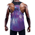 Galaxy Howling Wolf Spirit Print Training Tank Top