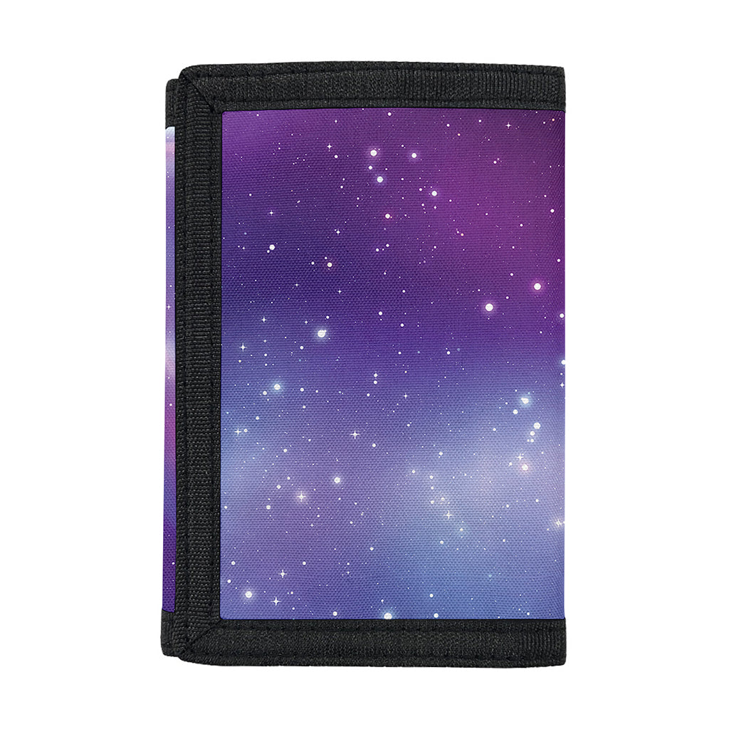 Galaxy Howling Wolf Spirit Print Trifold Wallet