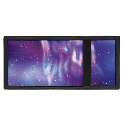 Galaxy Howling Wolf Spirit Print Trifold Wallet
