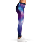Galaxy Howling Wolf Spirit Print Women's Leggings