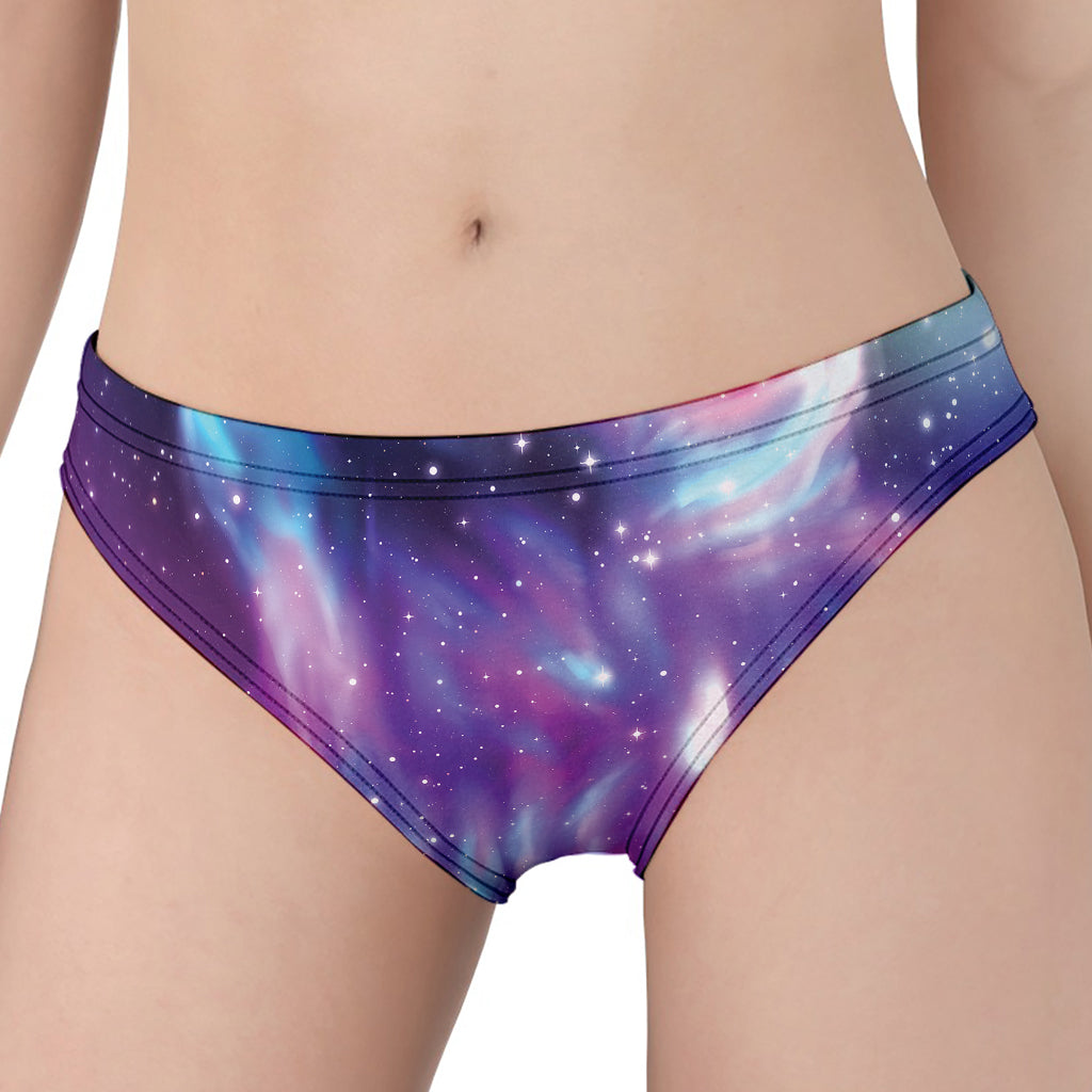 Galaxy Howling Wolf Spirit Print Women's Panties