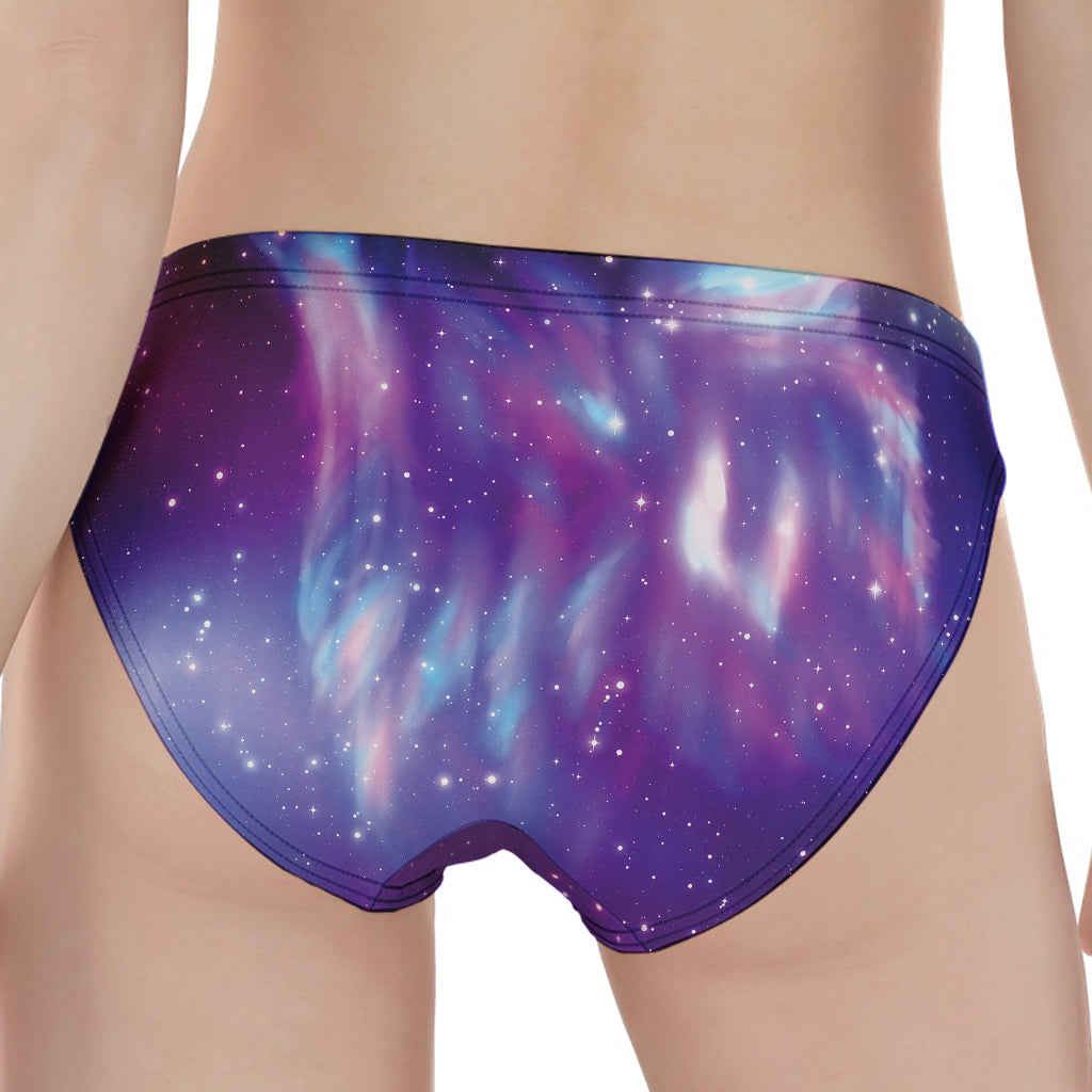 Galaxy Howling Wolf Spirit Print Women's Panties