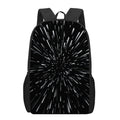 Galaxy Hyperspace Print 17 Inch Backpack