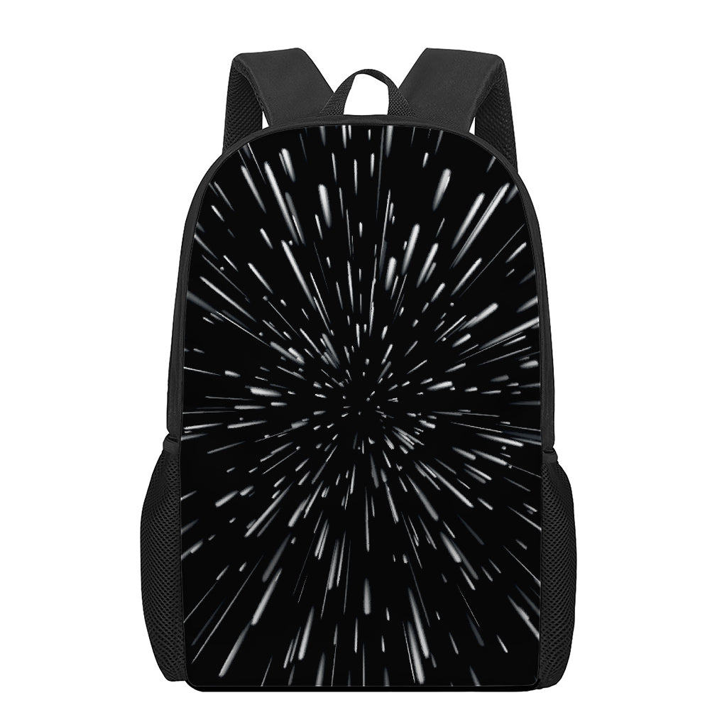 Galaxy Hyperspace Print 17 Inch Backpack