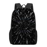 Galaxy Hyperspace Print 17 Inch Backpack