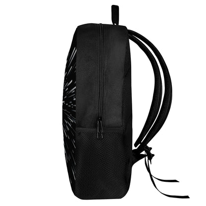 Galaxy Hyperspace Print 17 Inch Backpack