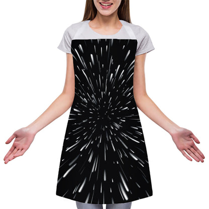 Galaxy Hyperspace Print Adjustable Apron