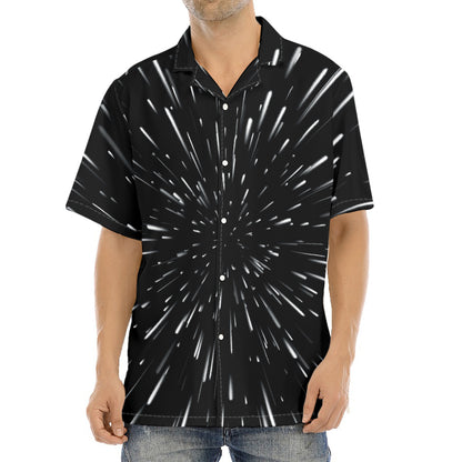 Galaxy Hyperspace Print Aloha Shirt