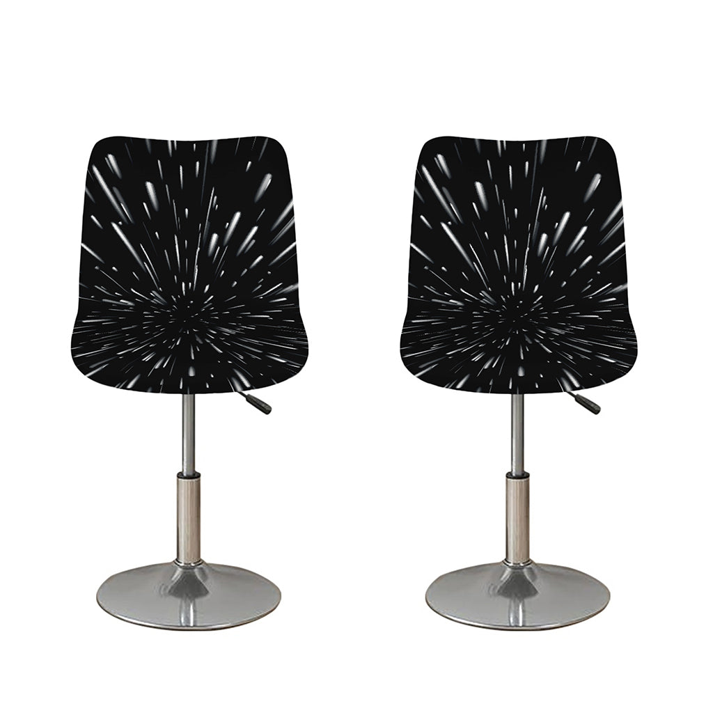 Galaxy Hyperspace Print Bar Stool Covers