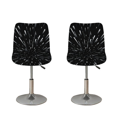 Galaxy Hyperspace Print Bar Stool Covers