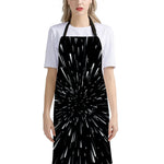 Galaxy Hyperspace Print Bib Apron With Pocket