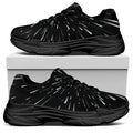 Galaxy Hyperspace Print Black Chunky Shoes