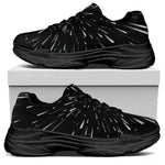 Galaxy Hyperspace Print Black Chunky Shoes
