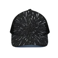 Galaxy Hyperspace Print Black Mesh Trucker Hat