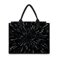 Galaxy Hyperspace Print Canvas Tote Bag