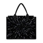 Galaxy Hyperspace Print Canvas Tote Bag