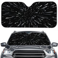 Galaxy Hyperspace Print Car Windshield Sun Shade
