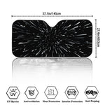 Galaxy Hyperspace Print Car Windshield Sun Shade