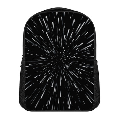 Galaxy Hyperspace Print Casual Backpack