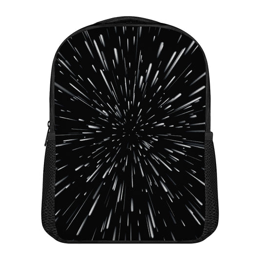 Galaxy Hyperspace Print Casual Backpack