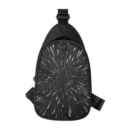 Galaxy Hyperspace Print Chest Bag