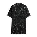 Galaxy Hyperspace Print Cotton Hawaiian Shirt