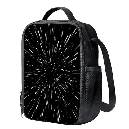 Galaxy Hyperspace Print Crossbody Lunch Bag