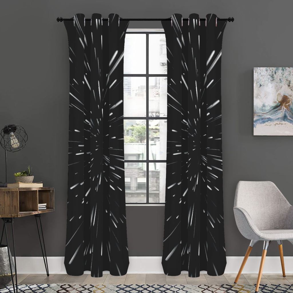 Galaxy Hyperspace Print Curtain