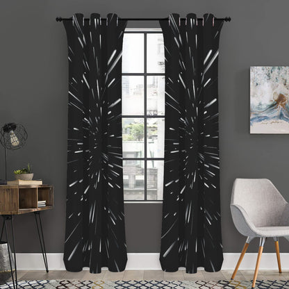 Galaxy Hyperspace Print Curtain