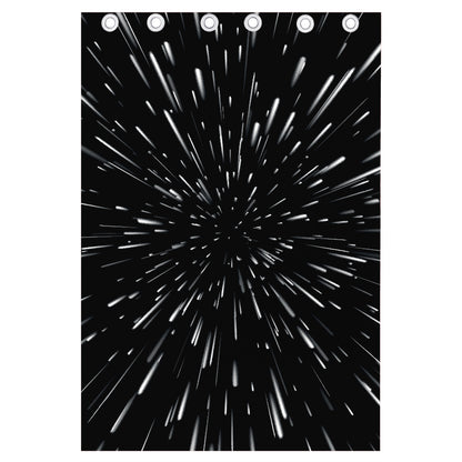 Galaxy Hyperspace Print Curtain