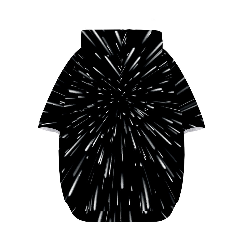 Galaxy Hyperspace Print Dog Zip Up Hoodie