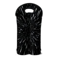 Galaxy Hyperspace Print Double Neoprene Wine Tote