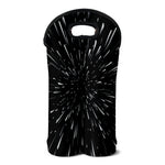 Galaxy Hyperspace Print Double Neoprene Wine Tote