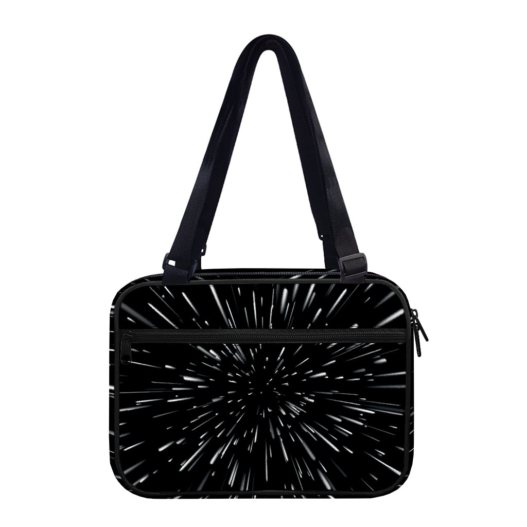 Galaxy Hyperspace Print Double Strap Bible Bag
