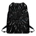 Galaxy Hyperspace Print Drawstring Backpack