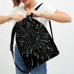 Galaxy Hyperspace Print Drawstring Backpack