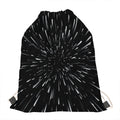 Galaxy Hyperspace Print Drawstring Bag