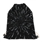 Galaxy Hyperspace Print Drawstring Bag