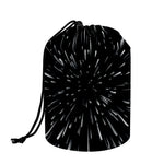 Galaxy Hyperspace Print Drawstring Makeup Bag