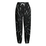 Galaxy Hyperspace Print Fleece Lined Knit Pants