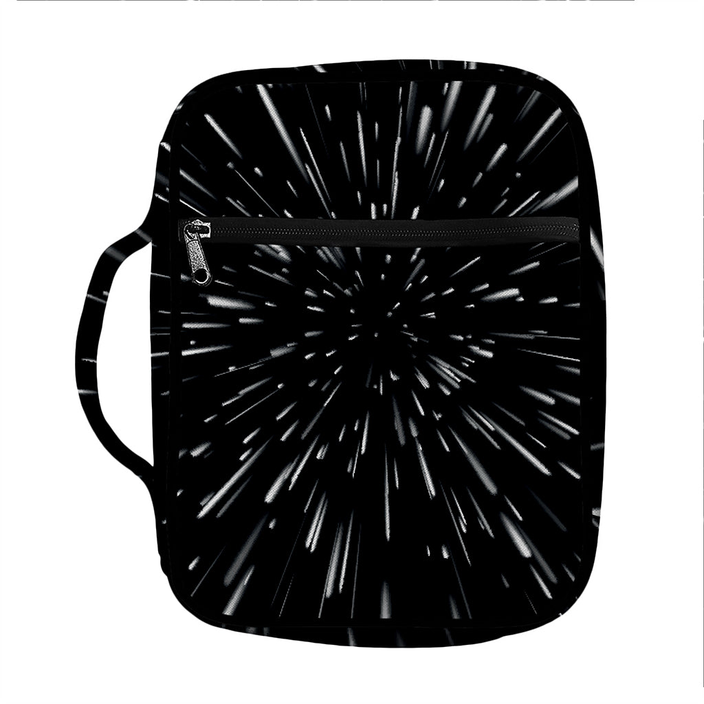 Galaxy Hyperspace Print Front Pocket Bible Bag