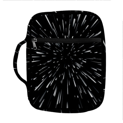 Galaxy Hyperspace Print Front Pocket Bible Bag