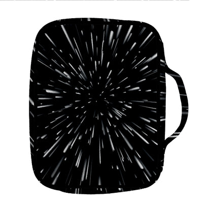 Galaxy Hyperspace Print Front Pocket Bible Bag