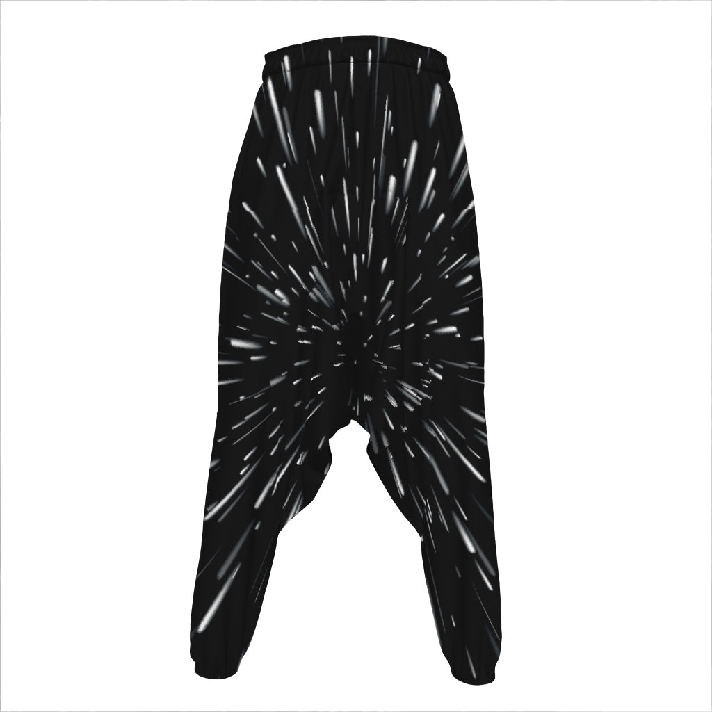Galaxy Hyperspace Print Hammer Pants