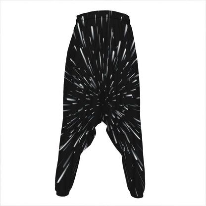 Galaxy Hyperspace Print Hammer Pants